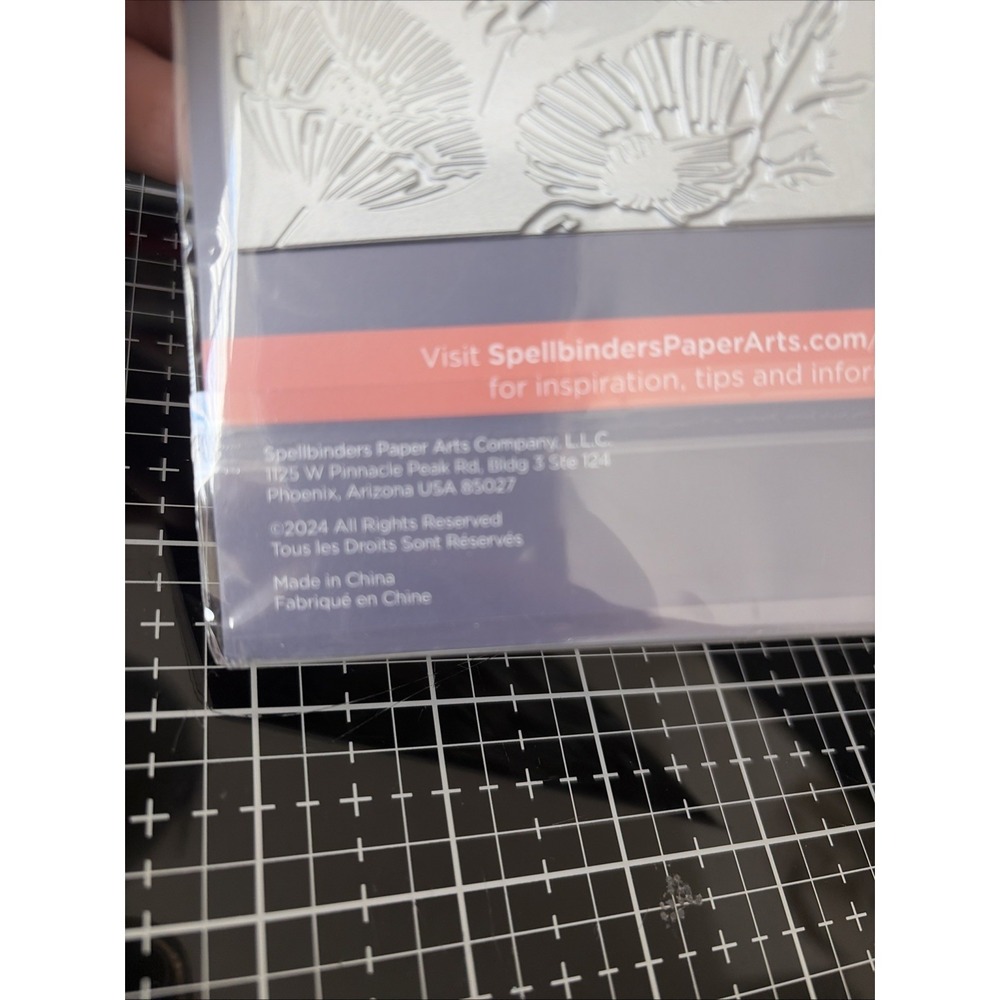Spellbinders BetterPress Press Plates Poppy Background, BP-217 Yana Smakula New - Picture 6 of 10